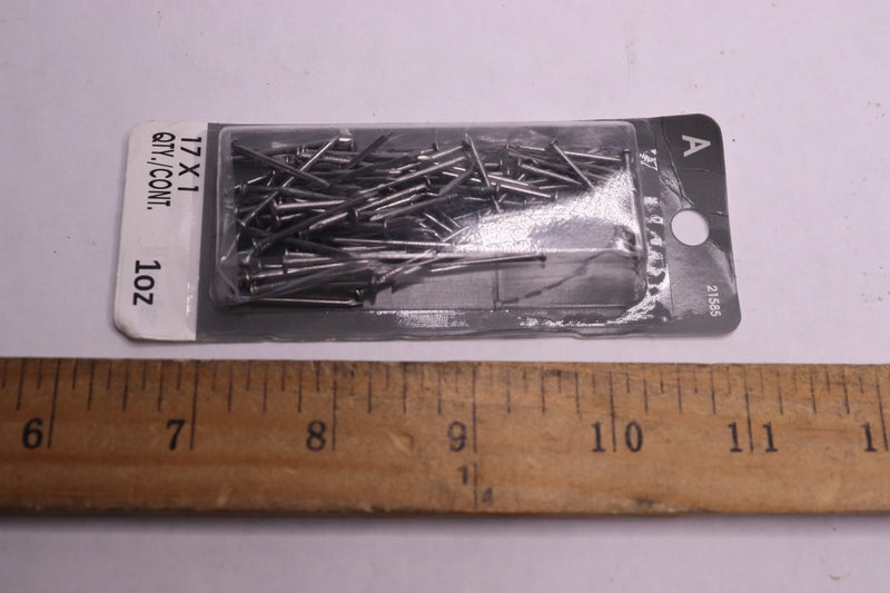 Midwest Wire Nails 17 Gauge Steel 1" 21585