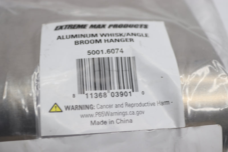 Extreme Max  Whisk/Angle Broom Hanger Holder Aluminum 5001.6074