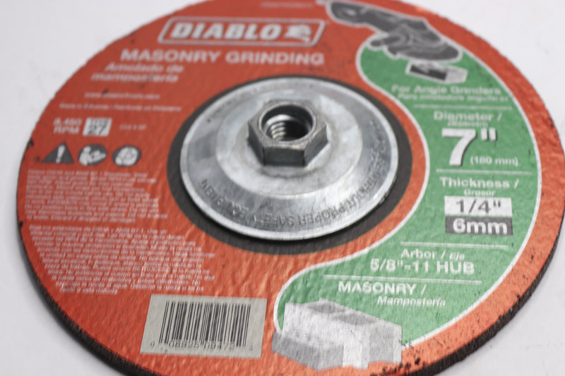 Diablo Masonry Grinding Disc Type 27 Hub 7" DBD070250B01C