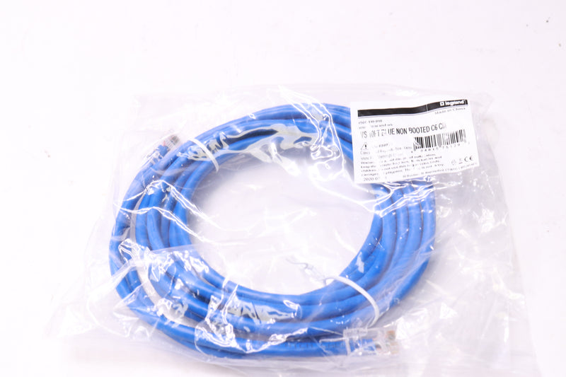 (10) Quiktron Category 6 Patch Cord 24 AWG Blue 10' 576-110-010