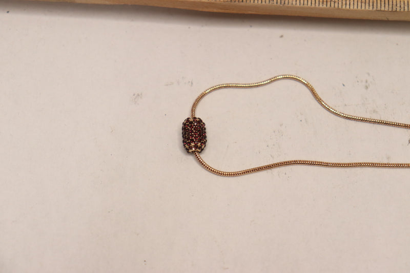 Birthstone Crystal Necklace Amethyst/Gold 82958