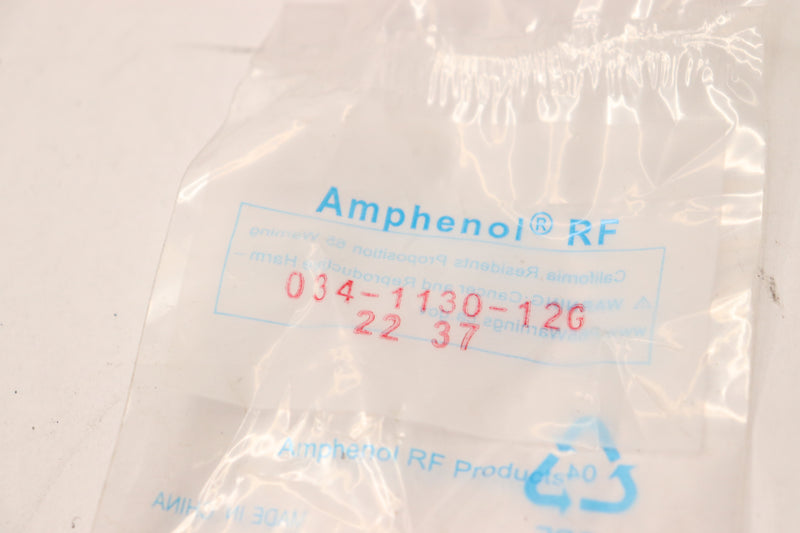 Amphenol RF Straight Crimp Plug 034-1130-12G