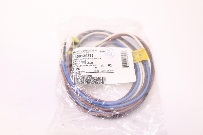 Molex Straight Sensor Actuator Cable 1/2"-1 NPT 130013-0377