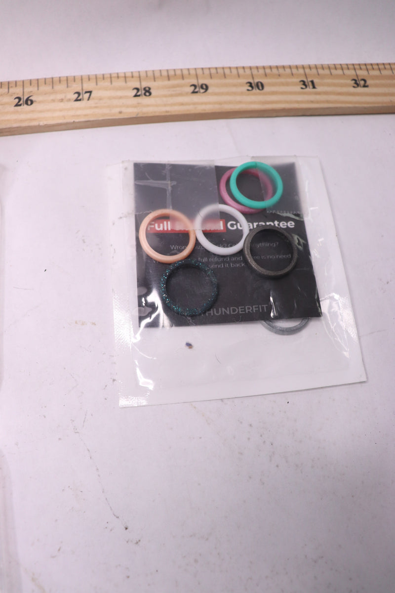 (7-Pk) ThunderFit Silicone Rings 6mm Wide x 1.65mm Thick