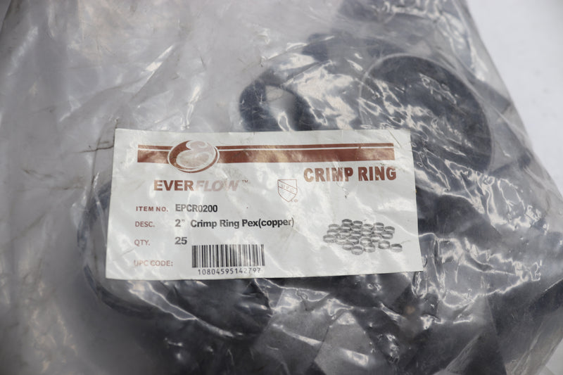 (25-Pk) Everflow Crimp Ring 2" EPCR0200