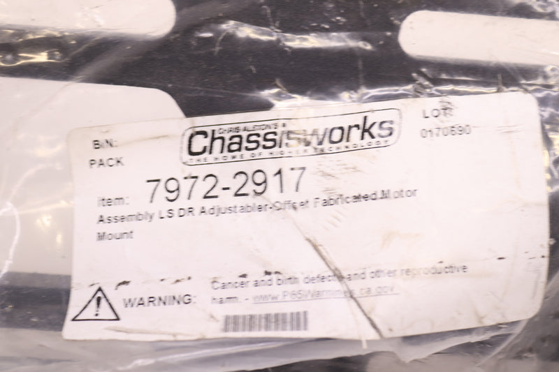 Chassisworks Assembly LS DR Adjustabler Offset Fabricated Motor Mount 79722917