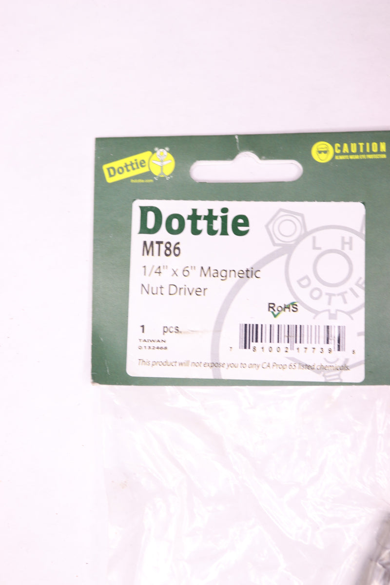 L.H. Dottie Magnetic Hex Tool 1/4" x 6" Drive MT86