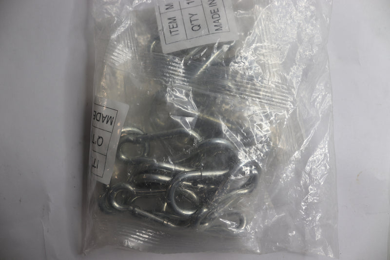 (10) McMaster-Carr Spring Snap Nickel Plated Stainless Steel 60x6mm MC 2450-5