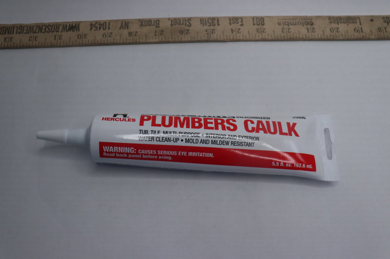 Hercules Plumber's Caulk Tube White 5.5 fl. oz. 25605