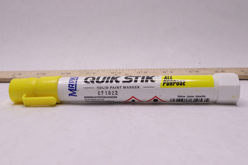Markal Quik Stik Fast Drying Paint Marker All Purpose Yellow 61053