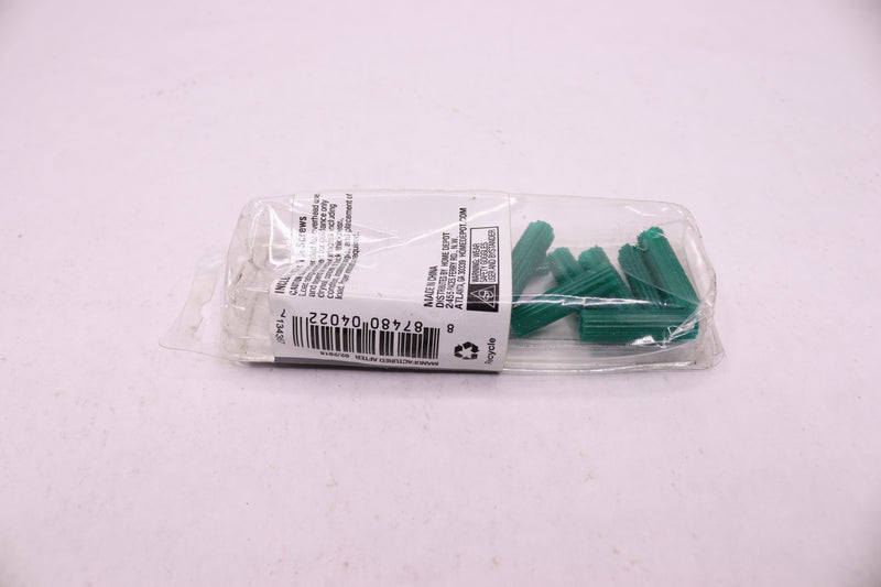 (12-Pk) Everbilt Plugs Green Plastic