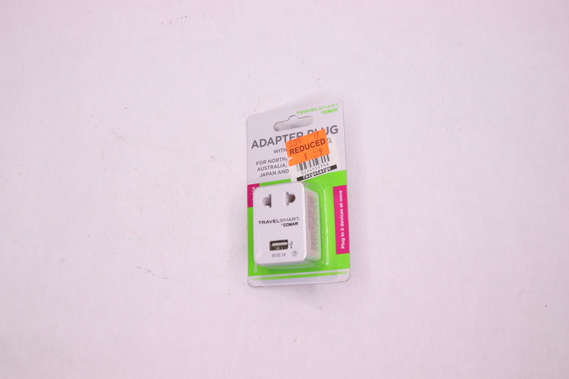 Conair Adapter Plug w/ USB Port NWG17
