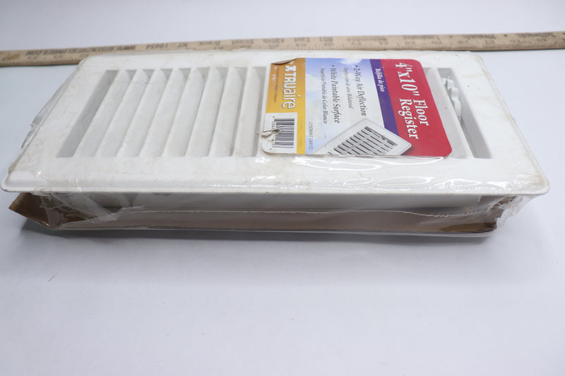 Truaire Floor Register White 4" x 10" C150MWT