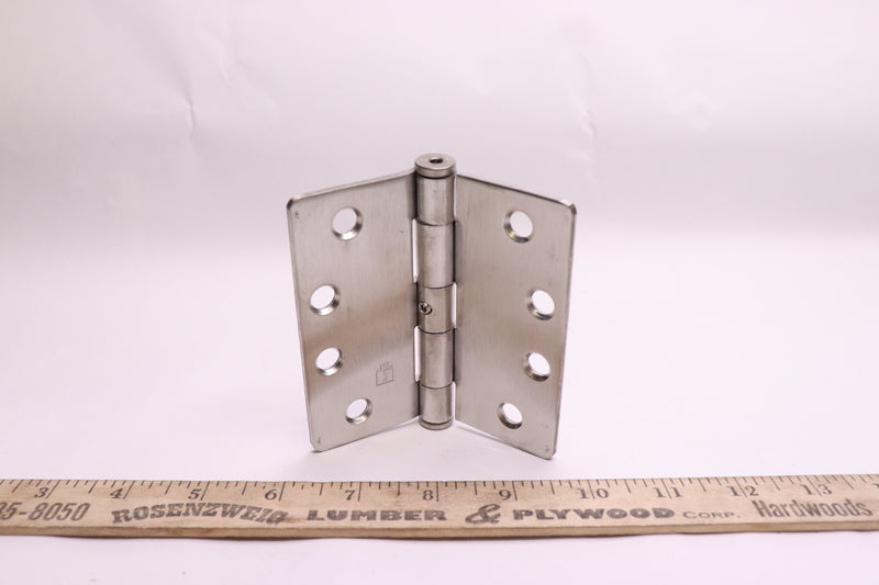 Hager Full Mortise Stainless Steel Ball Bearing Hinge 4" x 4" - No Hardware