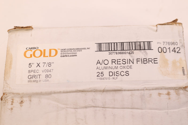 (25-Pk) Carbo Gold Fiber Resin Aluminum Oxide 5" x 7/8" 776960