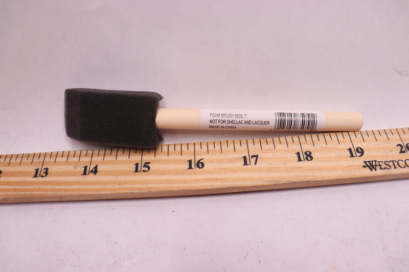 Linzer Foam Brushes Wood Handle 9/16" Thick 1" Wide 8505-1