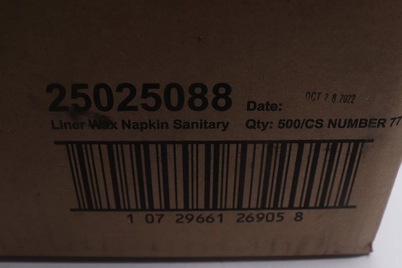 (500-Pk) Impact No. 77 Waxed Sanitary Napkin Disposal Liners Brown 25025088