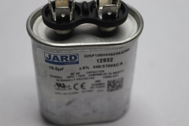 Mars Oval Motor Run Capacitor Aluminum 10 mfd 440V 12392