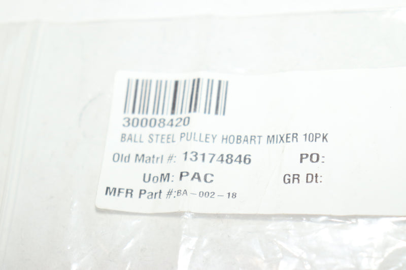 (10-Pk) Hobart Mixer Ball Steel Pulley 30008420