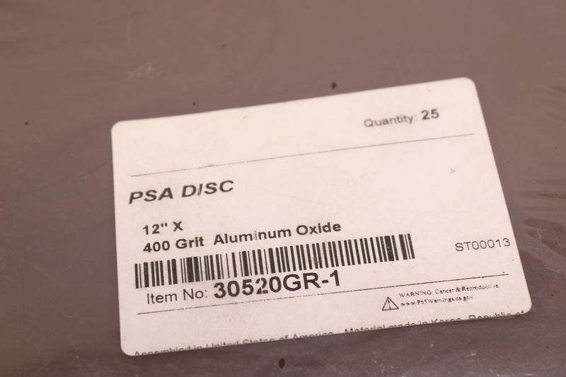 ARC Abrasives PSA Sanding Disc 400 Grit 12" 30520GR