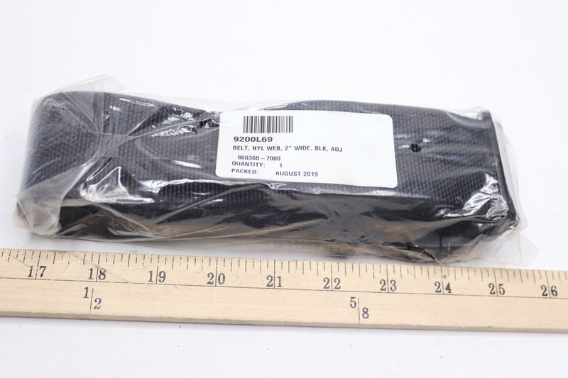 Honeywell Adjustable Web Belt Nylon Black 2" W 9200L69