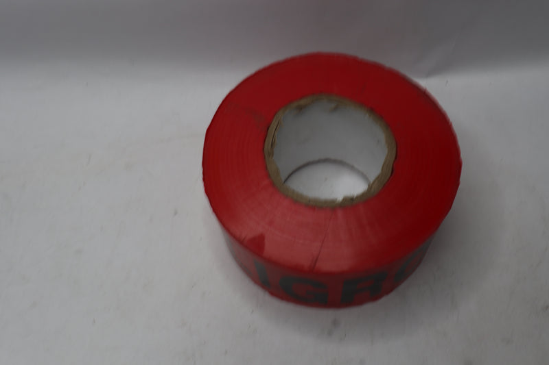 Shurtape Non-Adhesive Barricade "Danger" Tape Red 3" x 1,000ft 232532