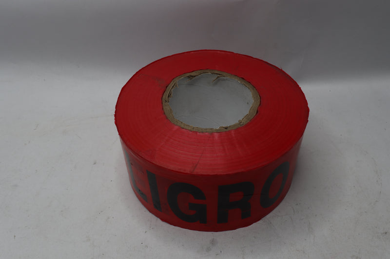 Shurtape Non-Adhesive Barricade "Danger" Tape Red 3" x 1,000ft 232532