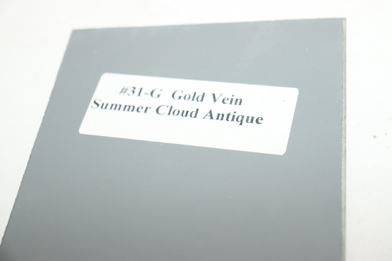 Alderfer Glass Summer Cloud Antique Gold Vien Mirror 1/8" Thick x 4" x 4" 31-G