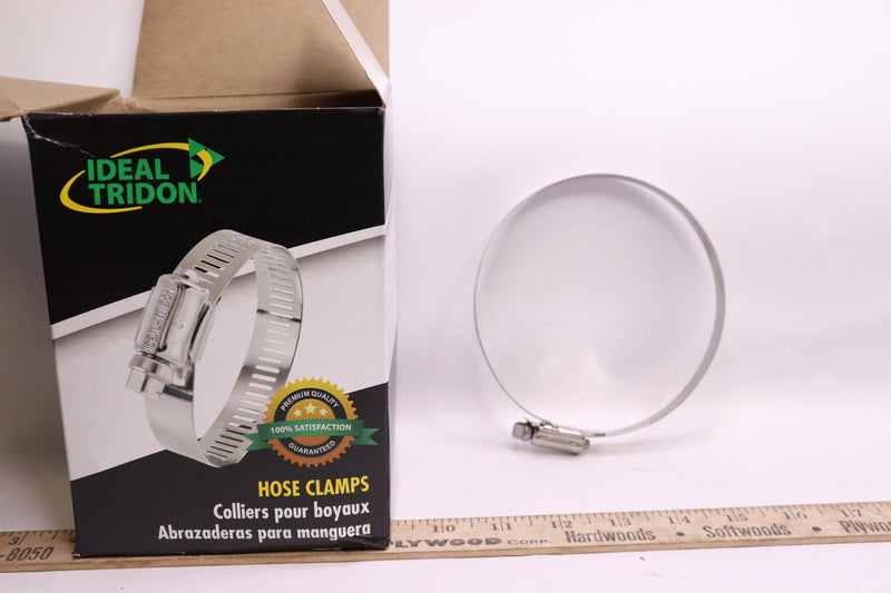 (5) Ideal Hi-Torq All Stainless Steel HD500 Hose Clamp 4-1/4" to 5-1/8" 60500