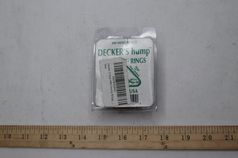 (100-Pk) Decker 3 Hog Hill's Hump Rings