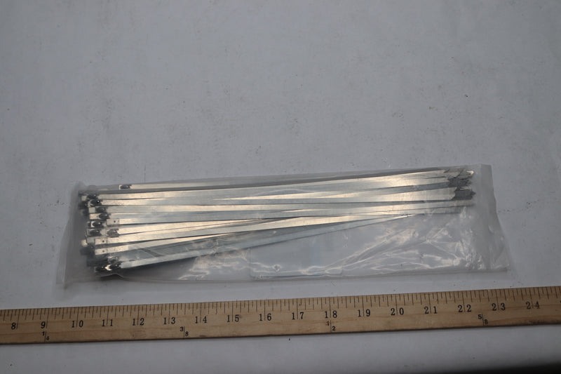 (100-Pk) Neojao Stainless Steel Zip Ties 11.8"