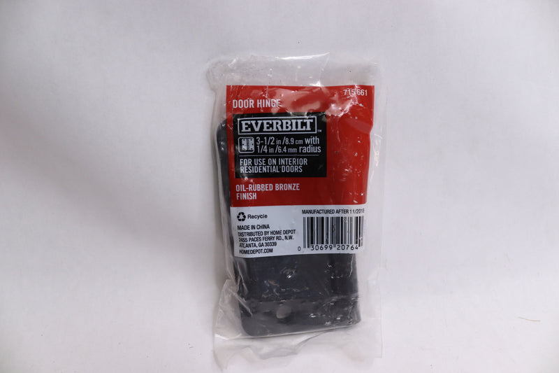 Everbilt Door Hinge Radius Oil-Rubbed Bronze 3-1/2 in. x 1/4 in 715661