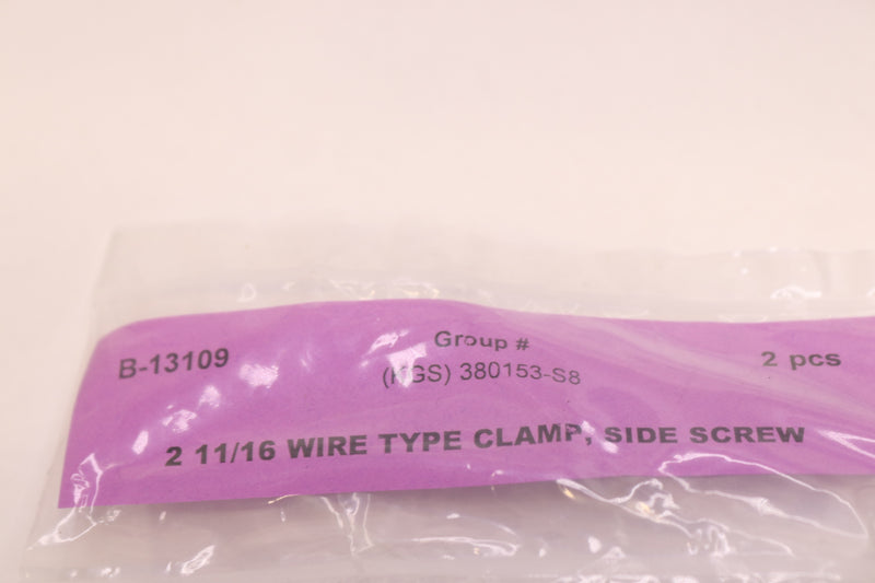 AMK Products Side Screw Wire Type Clamp 2-11/16 B-13109 - 2-Pack