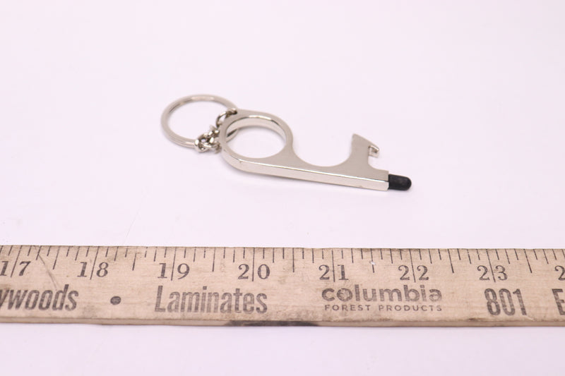 Stainless Steel No Touch Key Ring and Door Opener