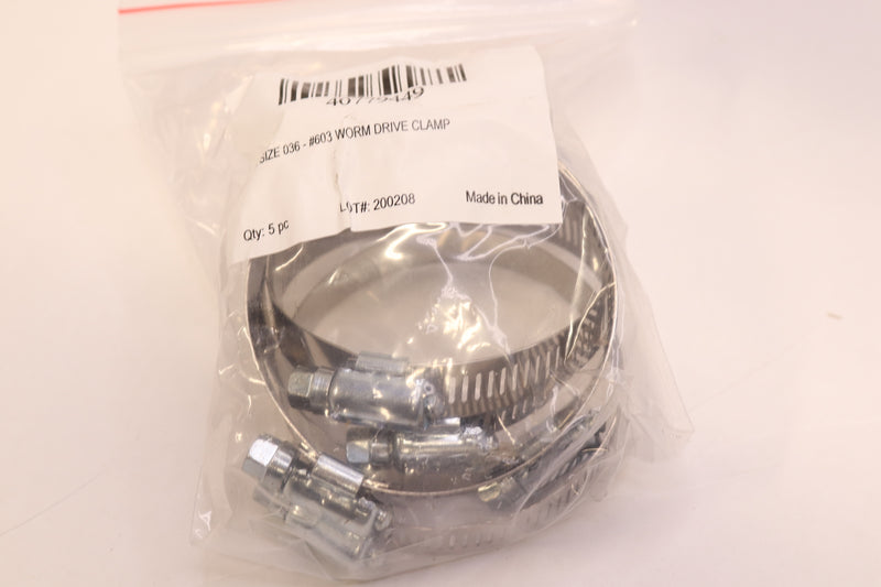 (5-Pk) Ideal Tridon Worm Drive Clamps SAE Size 036