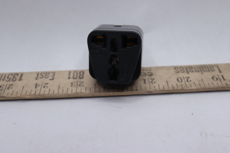 Travel Adapter Plug Dual Universal Type E C/F Black