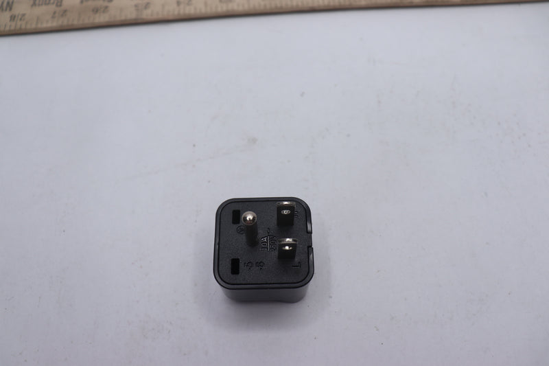 Travel Adapter Plug Dual Universal Type E C/F Black