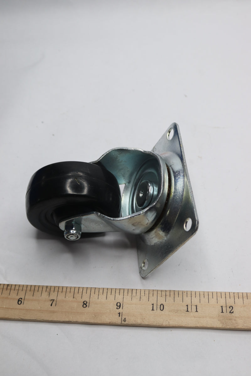 Everbilt Swivel Plate Caster Soft Rubber and Steel Black 3" 841 583