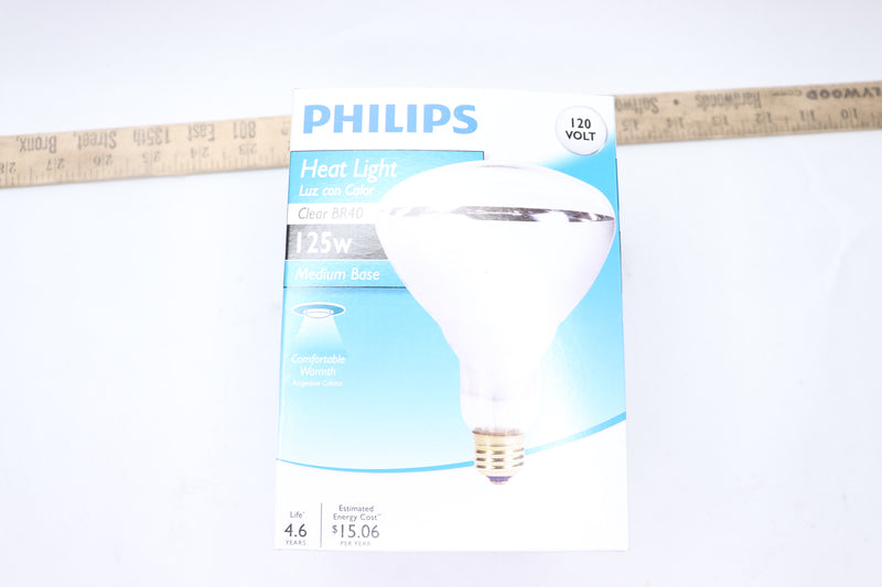 Philips LED Heat Lamp 125-Watt BR40 Clear Flood Light Bulb