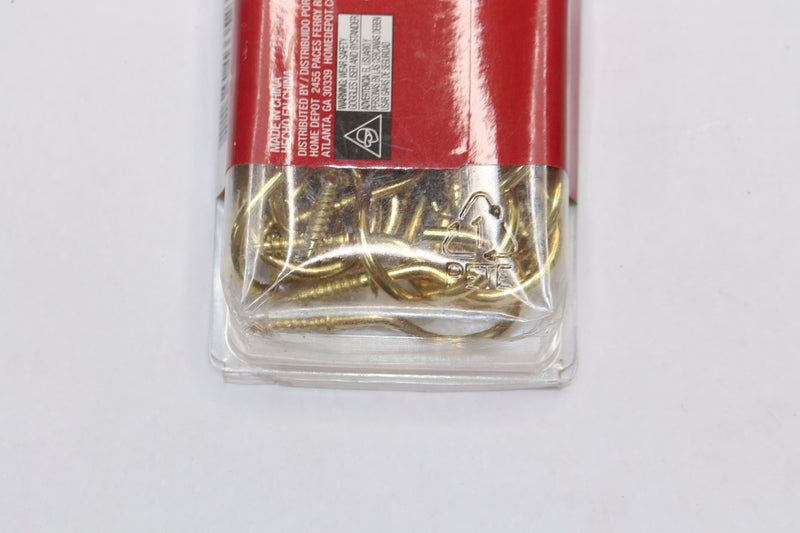 Everbilt Cup Hook Brass Plated 1-1/2" x 2-1/8" 1005 795 857