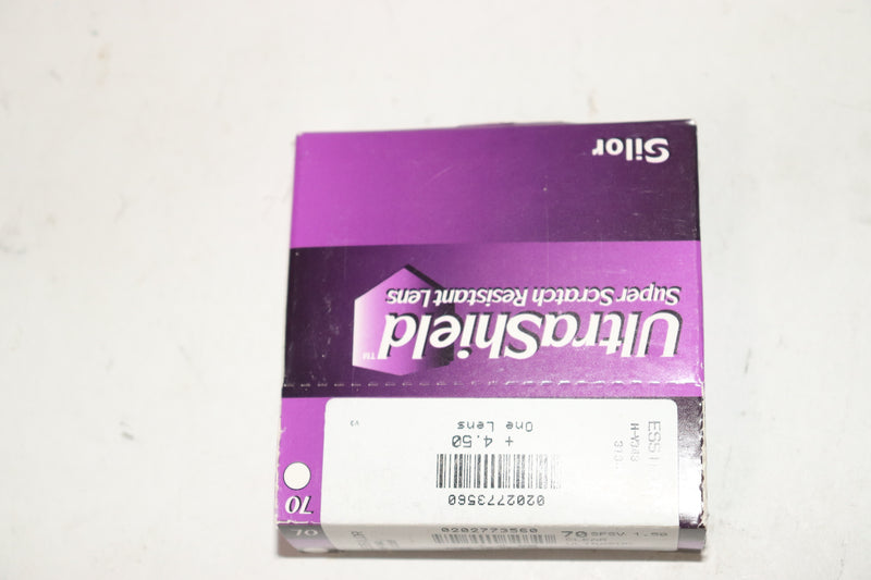 Essilor UltraShield +4.50 Super Scratch Resistant Lens 0202773560