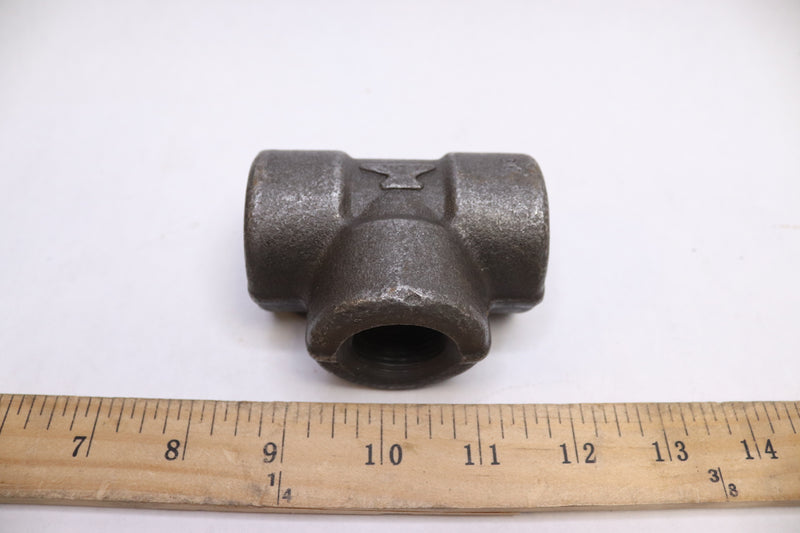 Anvil Tee Pipe Fitting Black Malleable Iron 3/4" FNPT