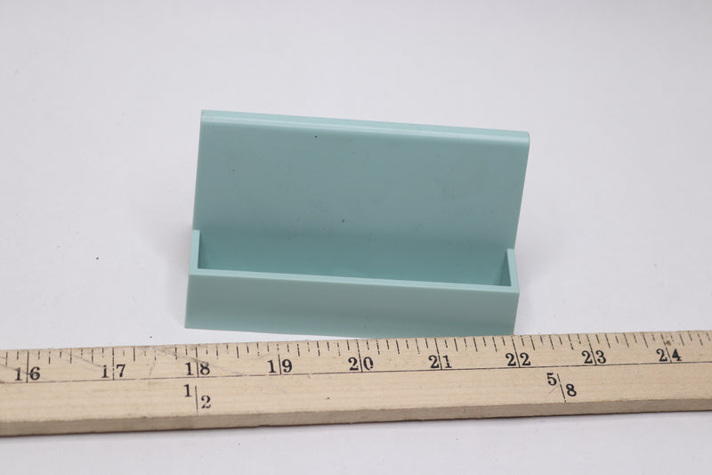 Zonon Business Card Holder Modern Plastic Name Card Case for Desk Light Blue