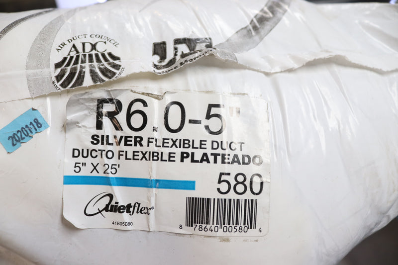 Quietflex Flex Duct  R 6 Insulation Value Plastic  9.25" x 21.5" x 10" x 25 ft L