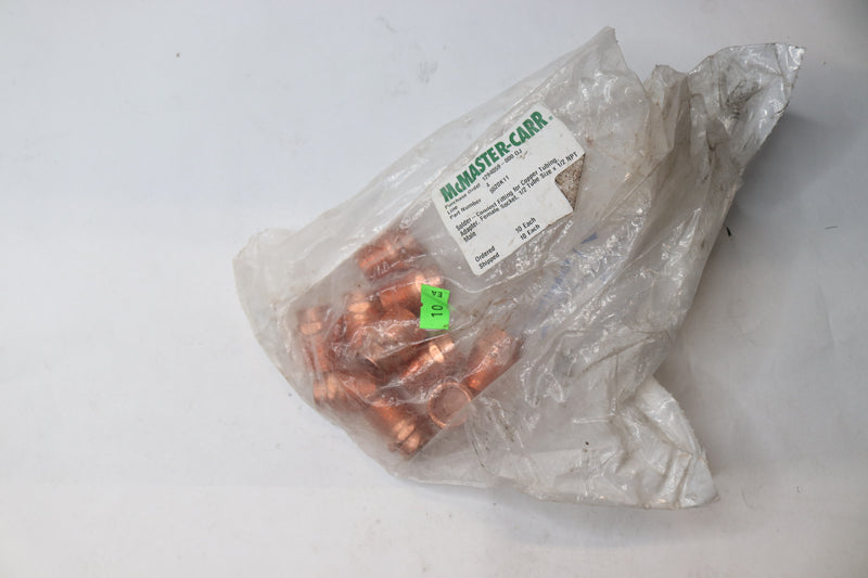 (10-Pk) McMaster-Carr Straight Male Adapter 1/2" 5520K11