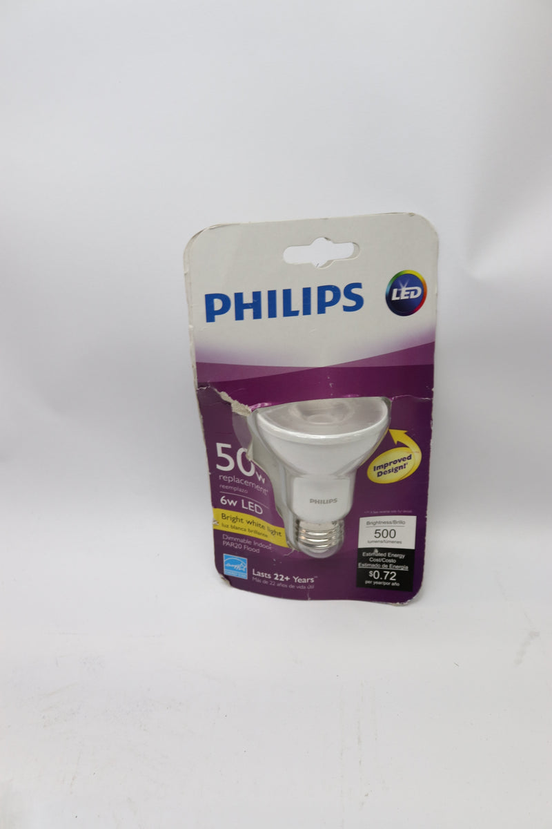 Philips Equivalent Bright White Dimmable LED Light Bulb