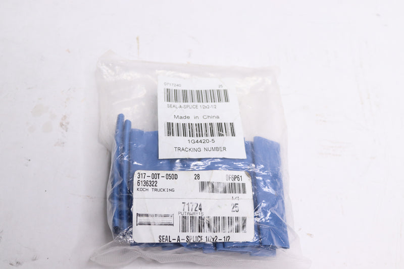 25 Pk - Imperial Seal A Splice Blue Polyolefin 1/2in X 2-1/2in 71724