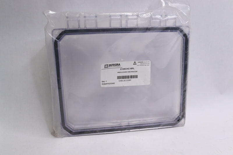 Itegra Replacement Cover Clear for 10"x8" Enclosure X108CHC-RPL