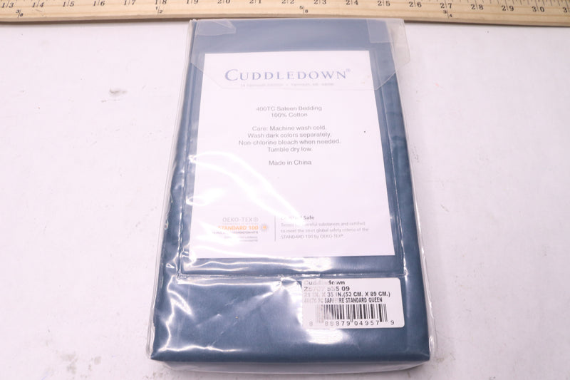 Cuddletown 400 Thread Count Pillowcase Sapphire Standard/Queen