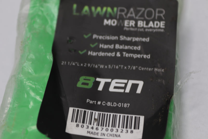 8Ten Mower Blade Light Green 20-3/4" x 2-3/4" C-BLD-0187
